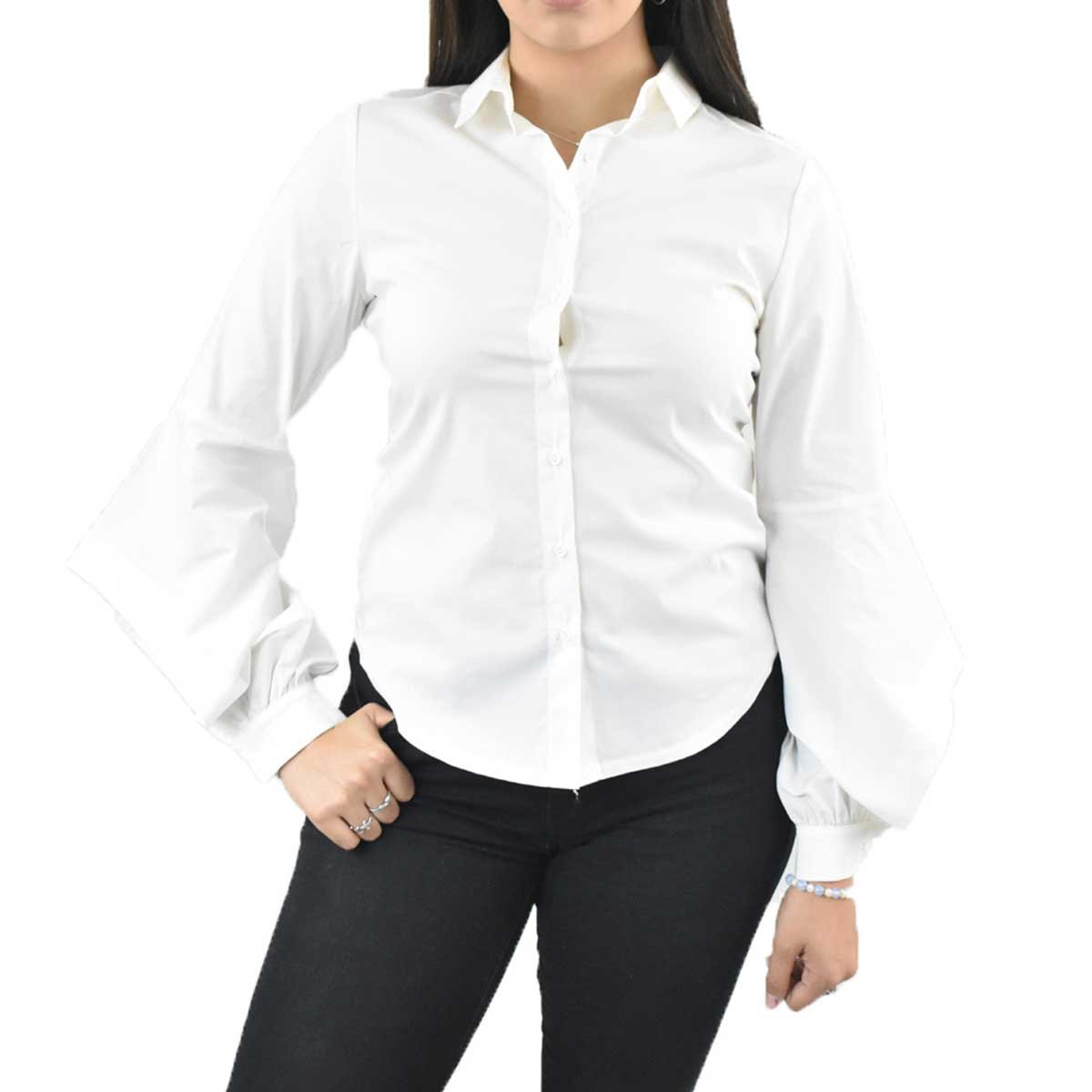 Blusa con Nudo en Delantero Berenjena