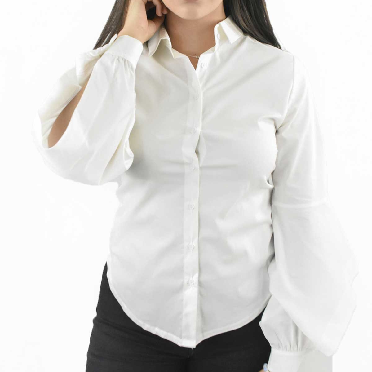 Blusa con Nudo en Delantero Berenjena