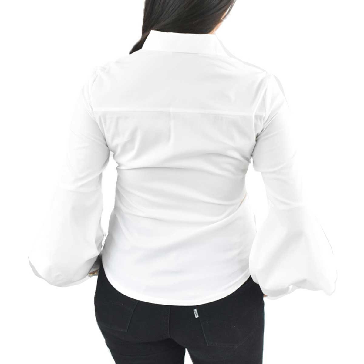 Blusa con Nudo en Delantero Berenjena