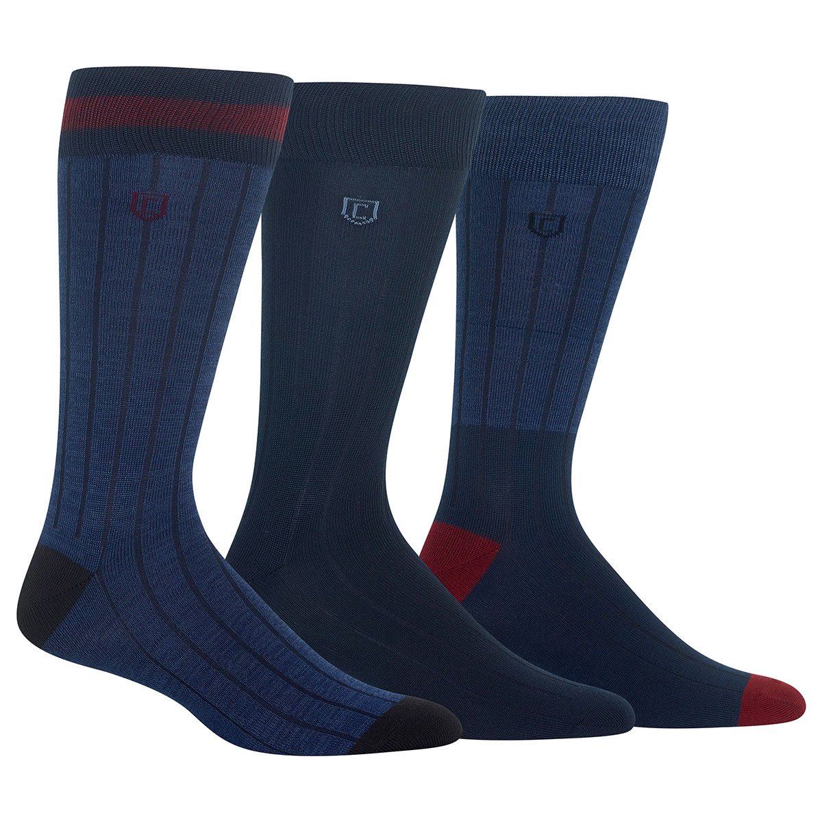 Calcetín de Vestir Azul Combinado 3 Pack Chaps