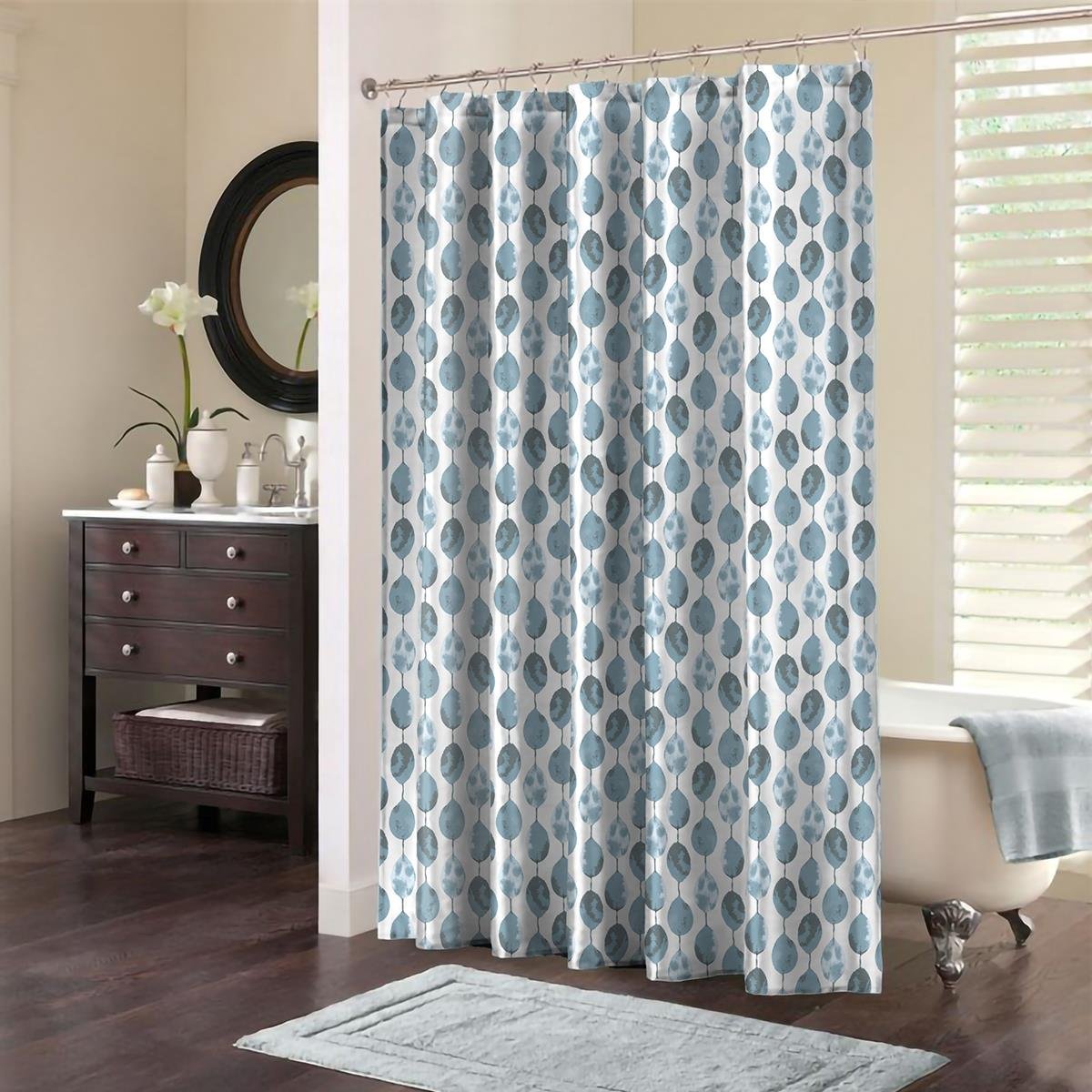 Cortina para Baño Botanic Azul In Bed
