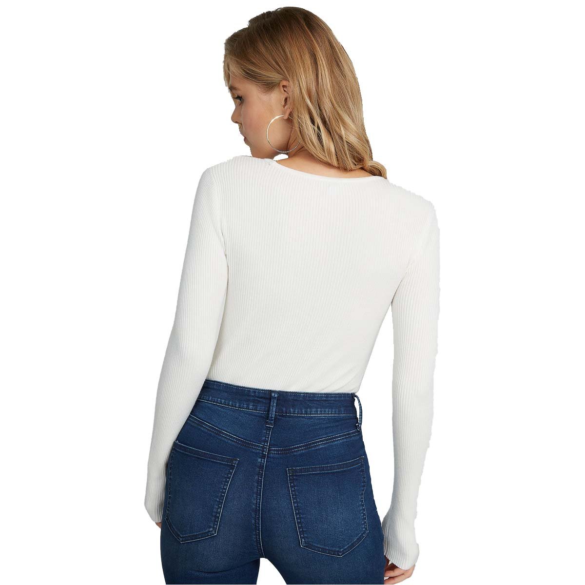 Blusa de Manga Larga con Detalle al Frente G By Guess