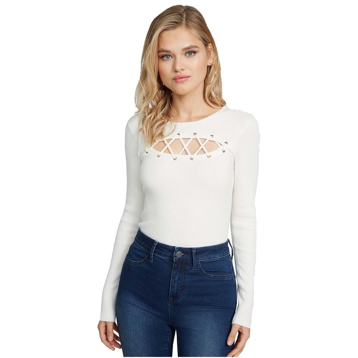 Blusa de Manga Larga con Detalle al Frente G By Guess