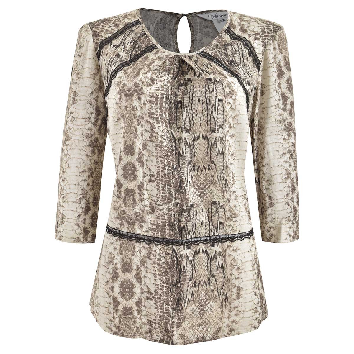 Blusa para Mujer con Estampado de Serpiente