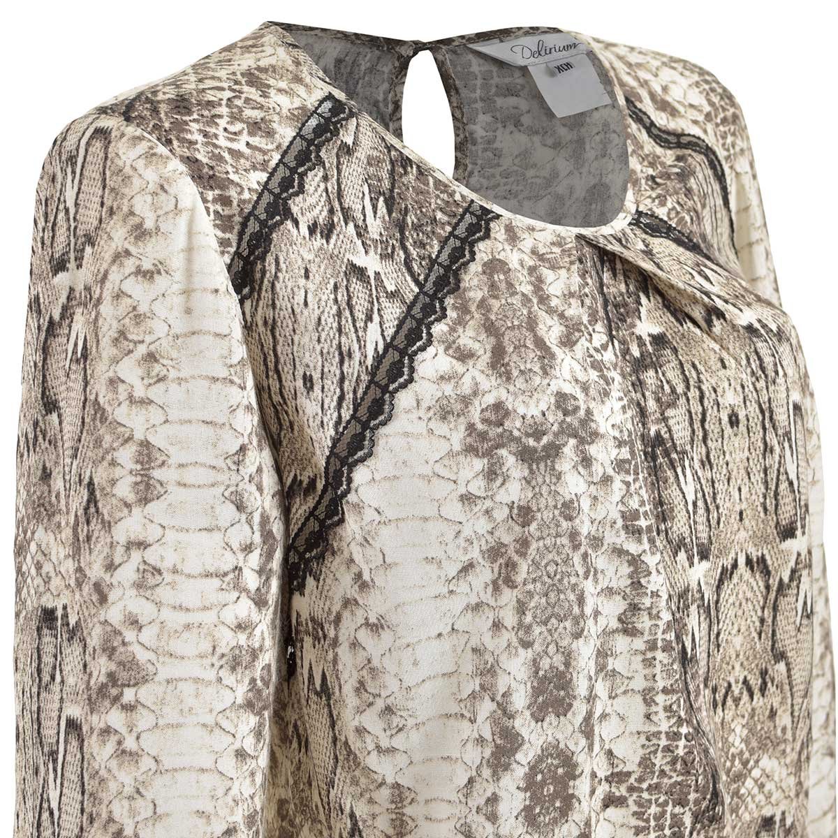 Blusa para Mujer con Estampado de Serpiente