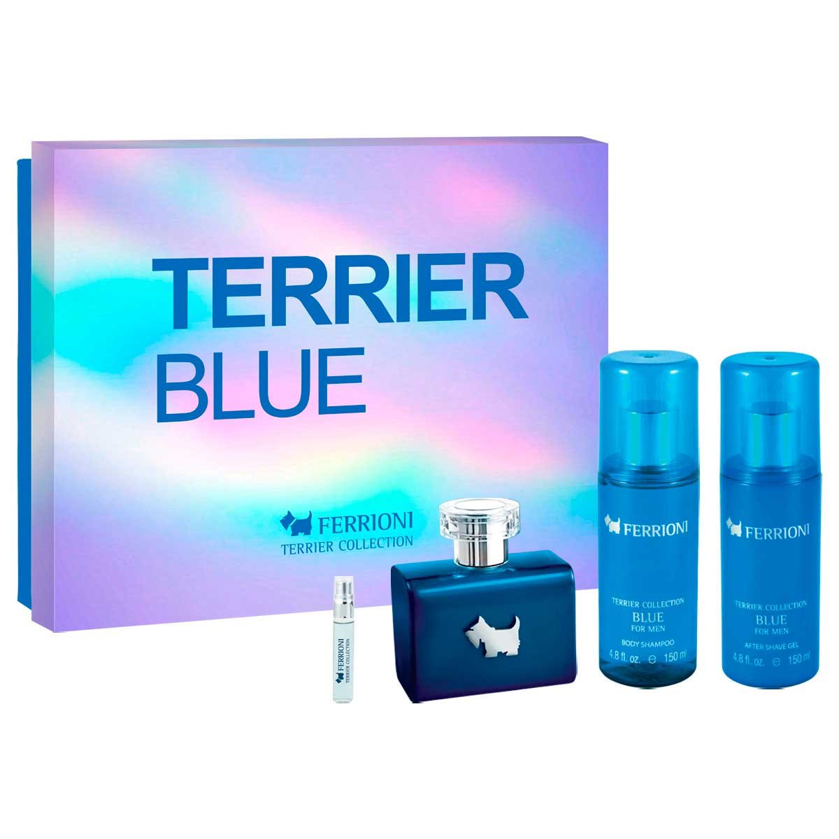 Estuche para Caballero Ferrioni Terrier Blue Edt 100 Ml