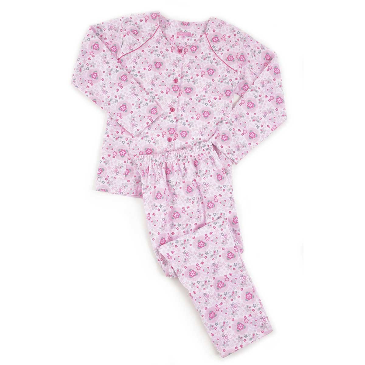 Pijama para Dama Franela Dise&ntilde;o de Flores Night Star