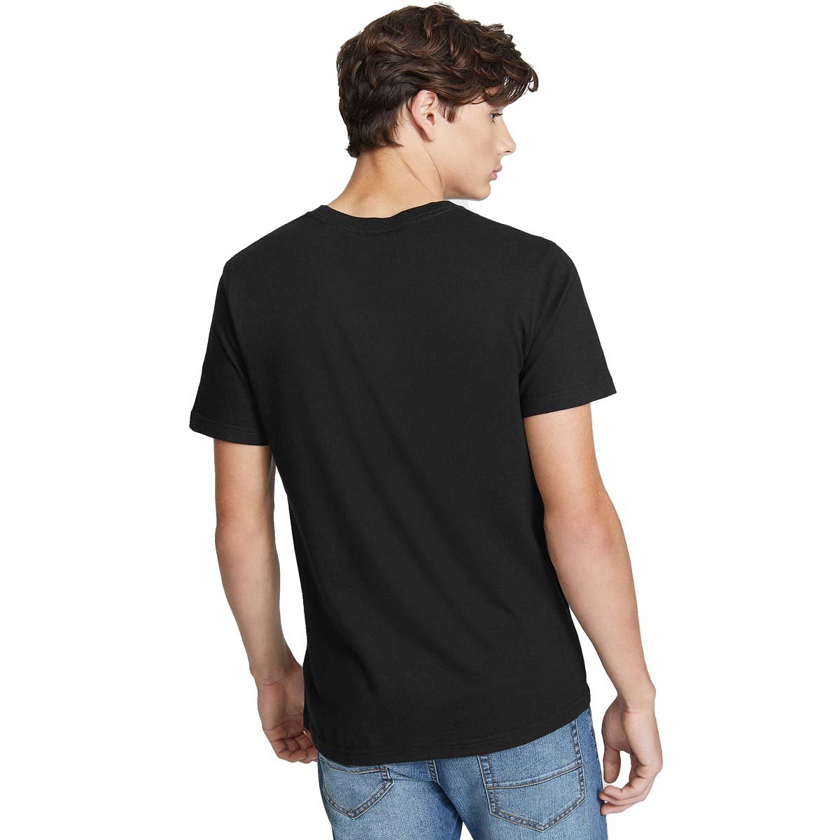 Playera Negra con Rayas G By Guess para Caballero