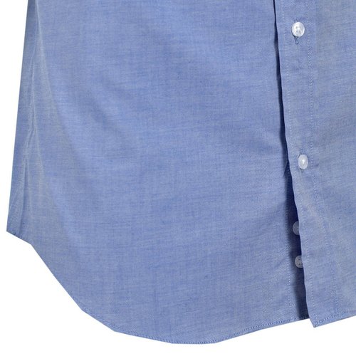 Camisa Casual  Manga Corta Azul Carlo Corinto Sport para Caballero