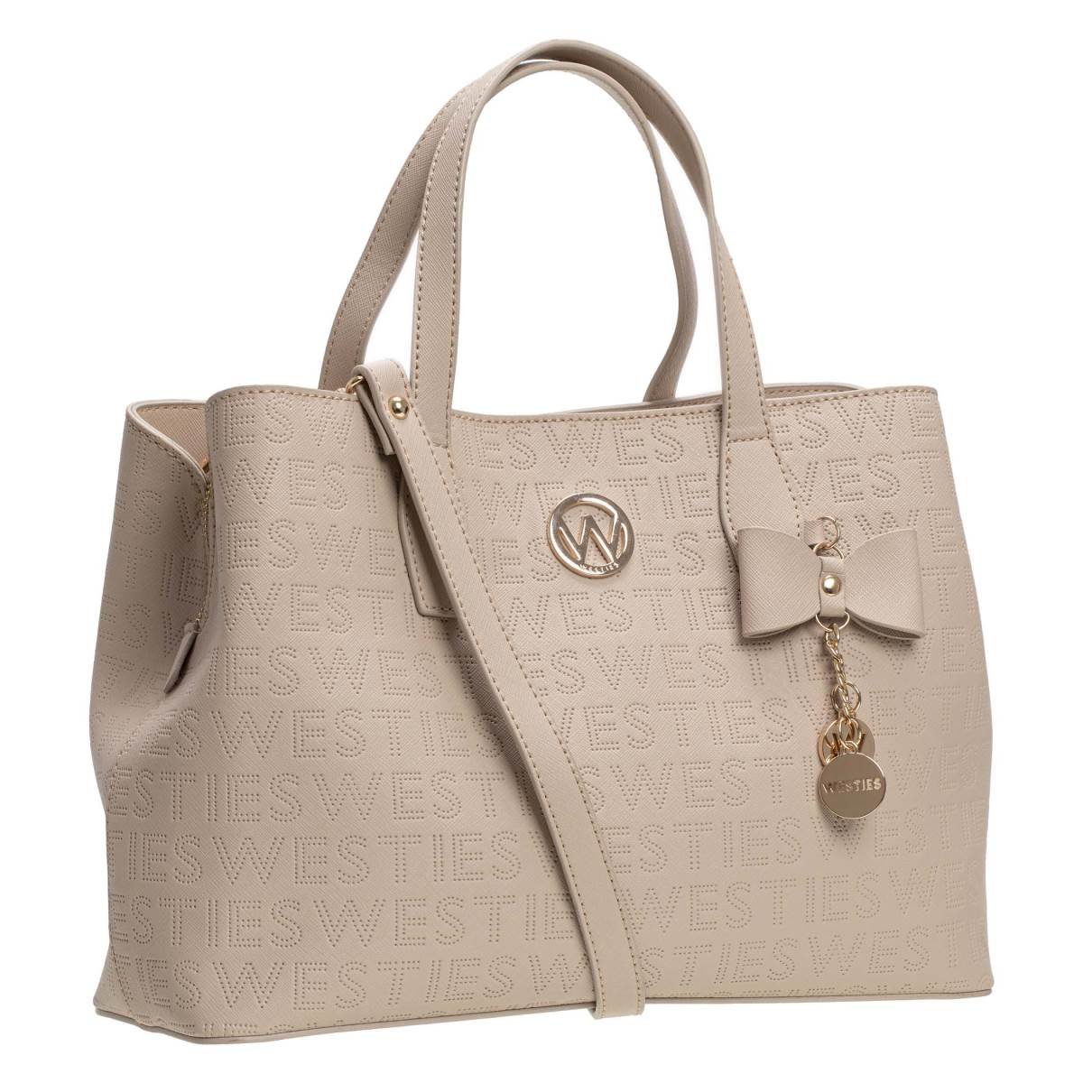 Bolsa Satchel Beige Westies