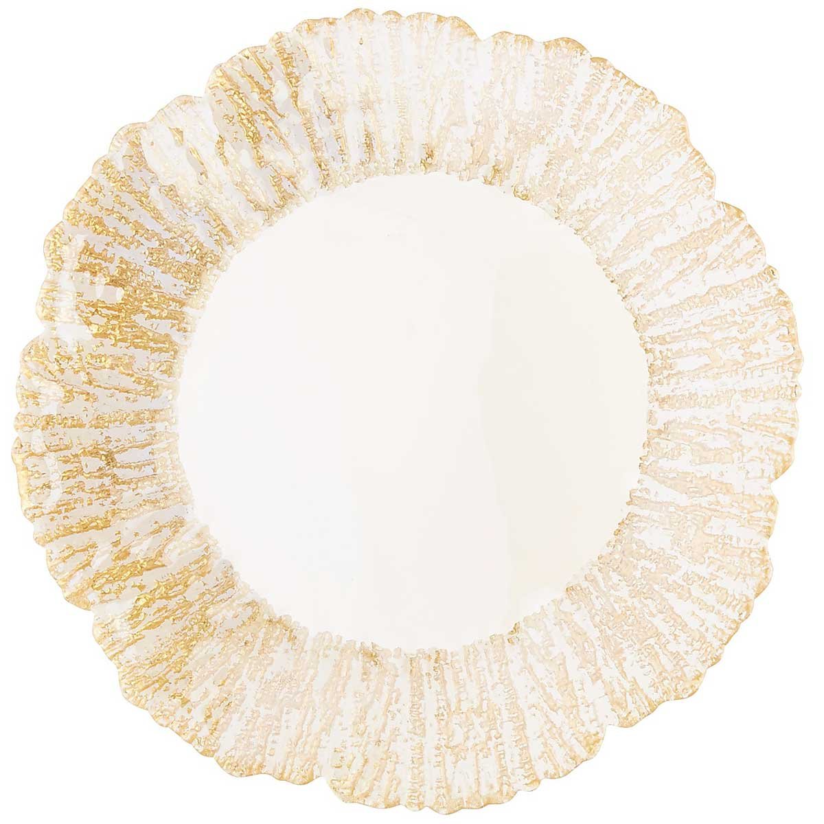 Plato Base Gold Rim Luster Pier 1 Imports