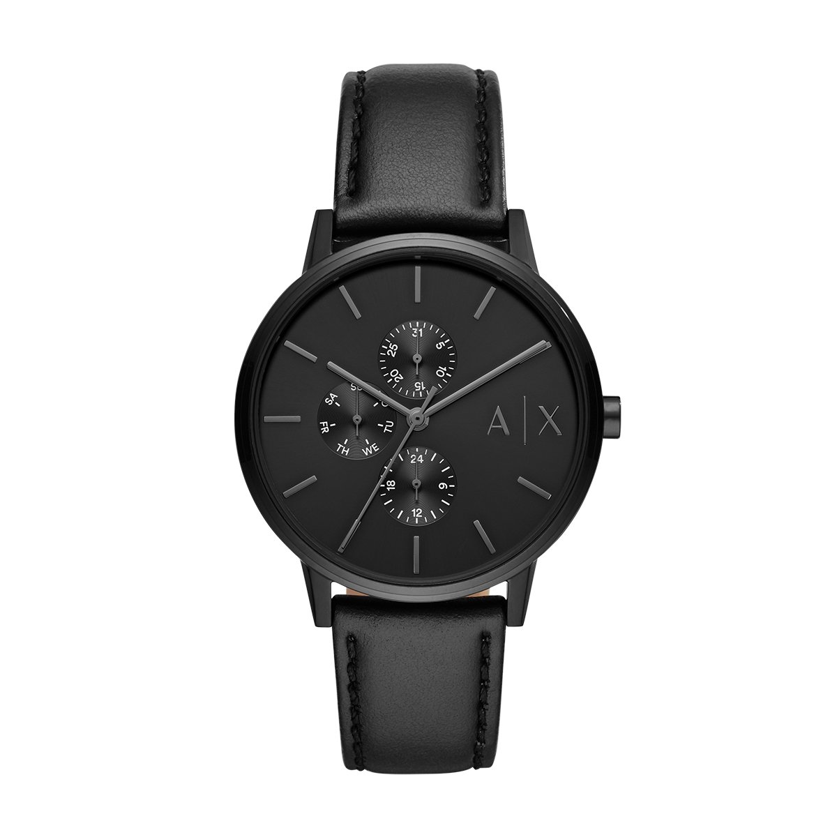 Watch armani black hotsell