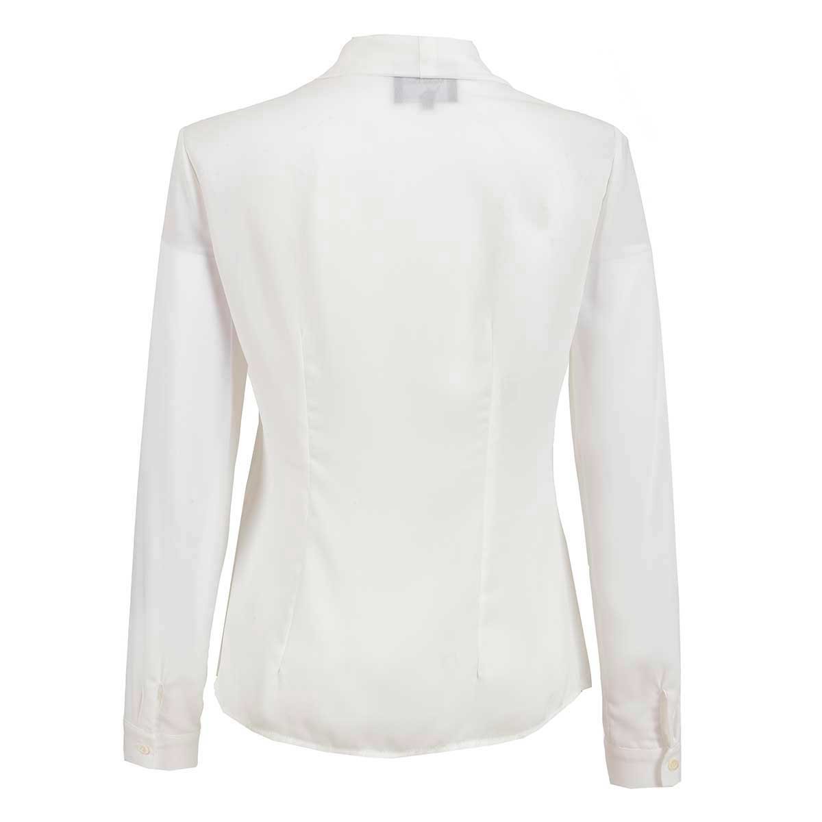 Blusa Shifon con Corbatin Manga Larga Michel Paulini para Mujer