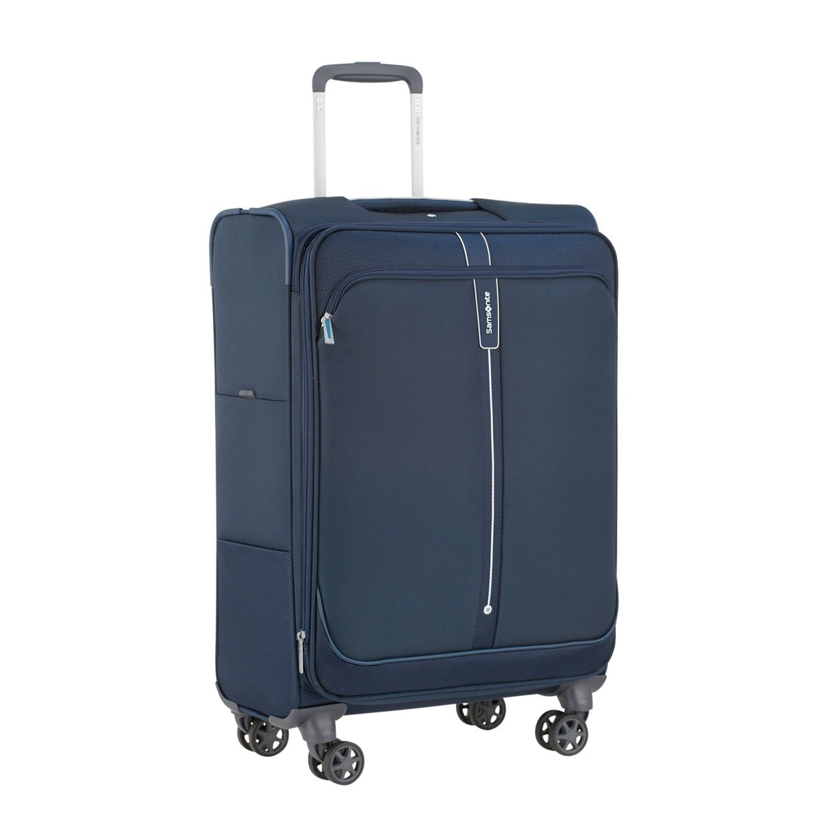 Maleta Individual Vertical Spinner Pop Soda 24" Expandible Azul Samsonite