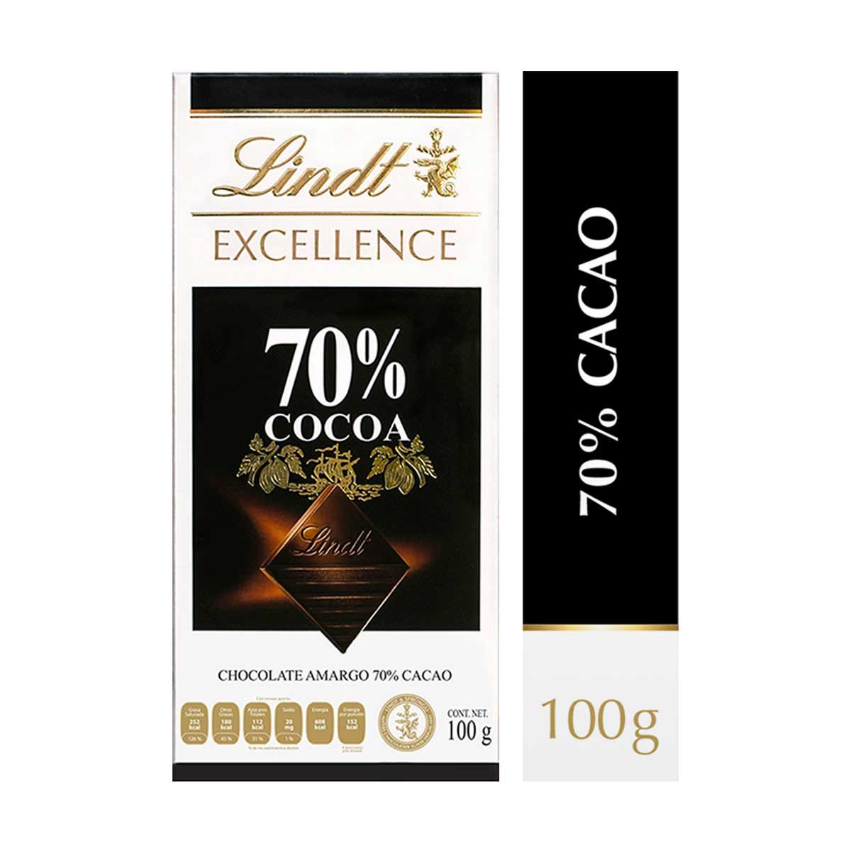 Tablilla de Chocolate 70% Cacao 100 Gr Excellence