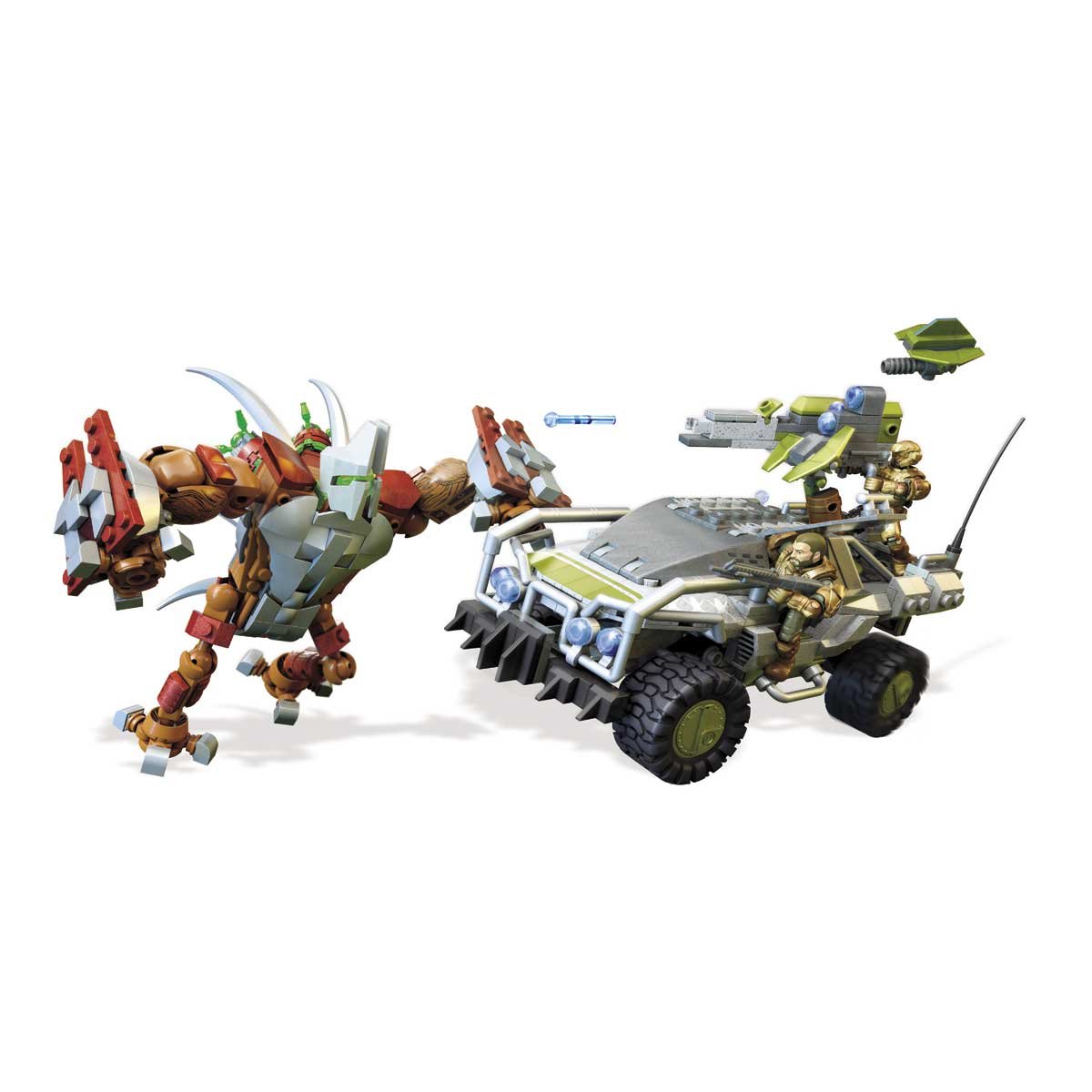 Mega Bloks Construx Halo Warthog Security Patrol Gbw74 - Set Personaggi E Veicolo, NUOVO