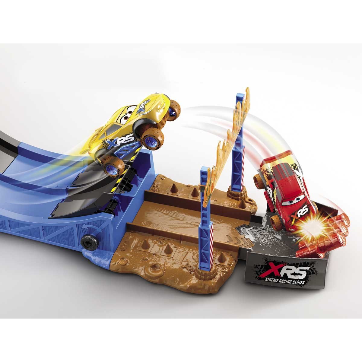 Cars Xrs Acrobacias Extremas Salto al Aire Mattel