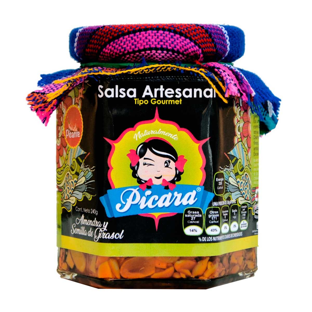 Salsa Gourmet Artesanal de Almendra Naturalmente Pícara