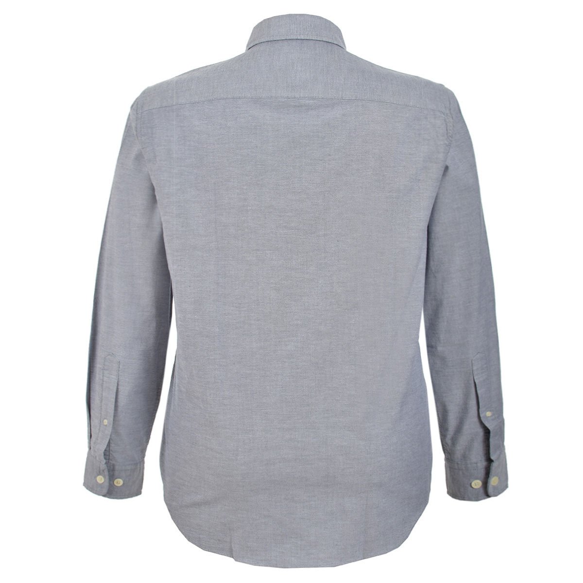 Camisa Gris Lisa Manga Larga Jeanious Plus para Caballero