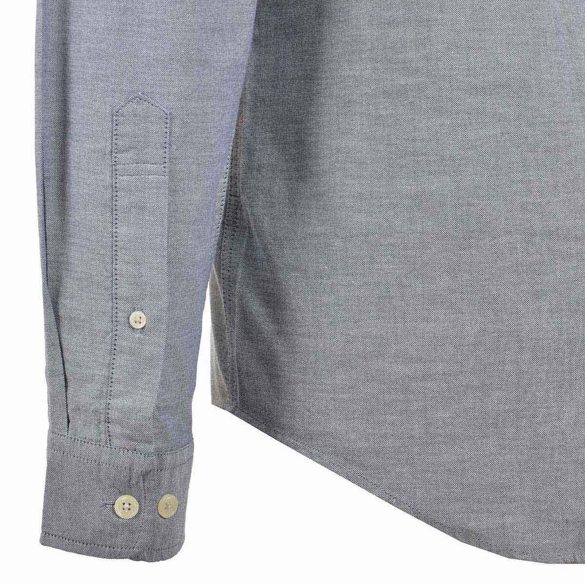 Camisa Gris Lisa Manga Larga Jeanious Plus para Caballero