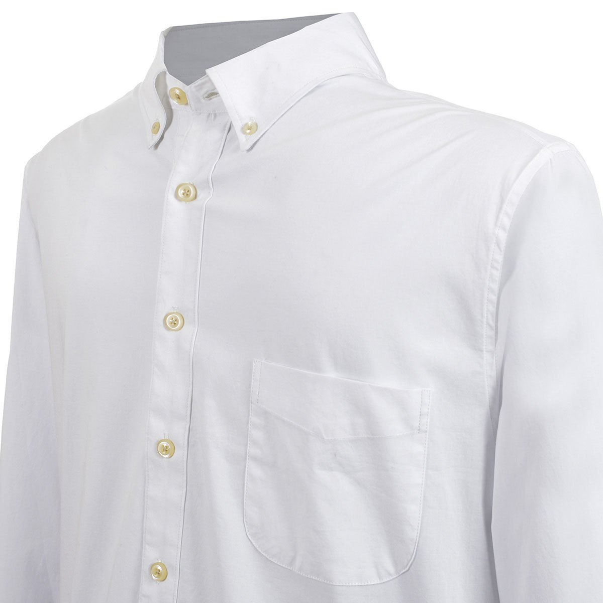 Camisa Talla Plus Blanca Manga Larga Popelina J Opus para Hombre