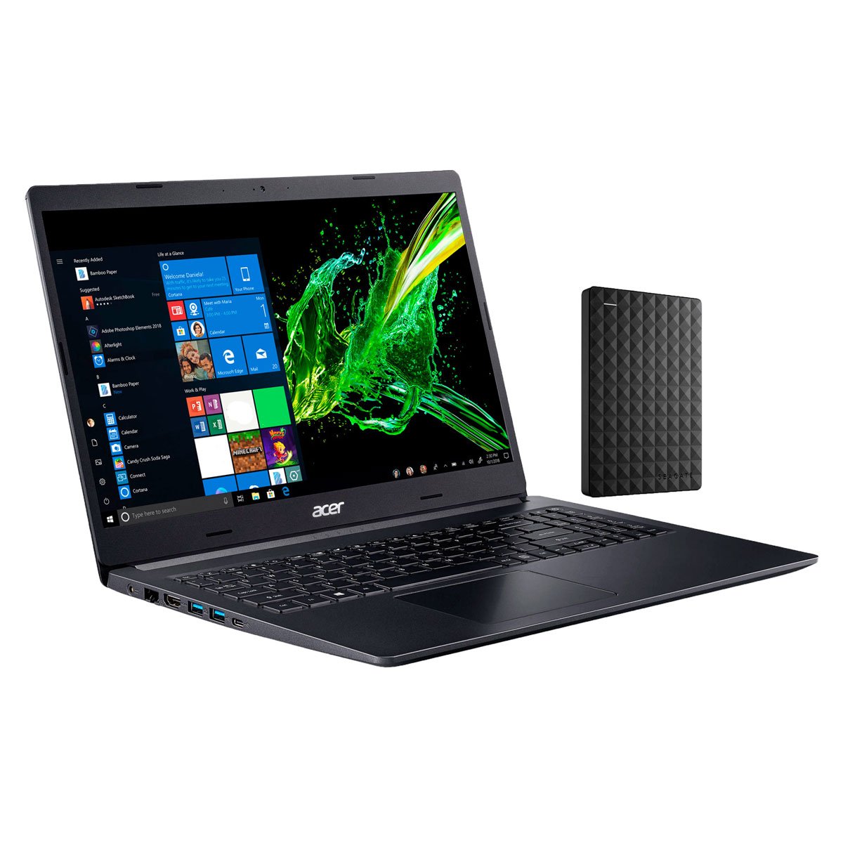 Laptop 15.6&quot; Aspire 1 Acer+ Disco Duro 1Tb Seagate