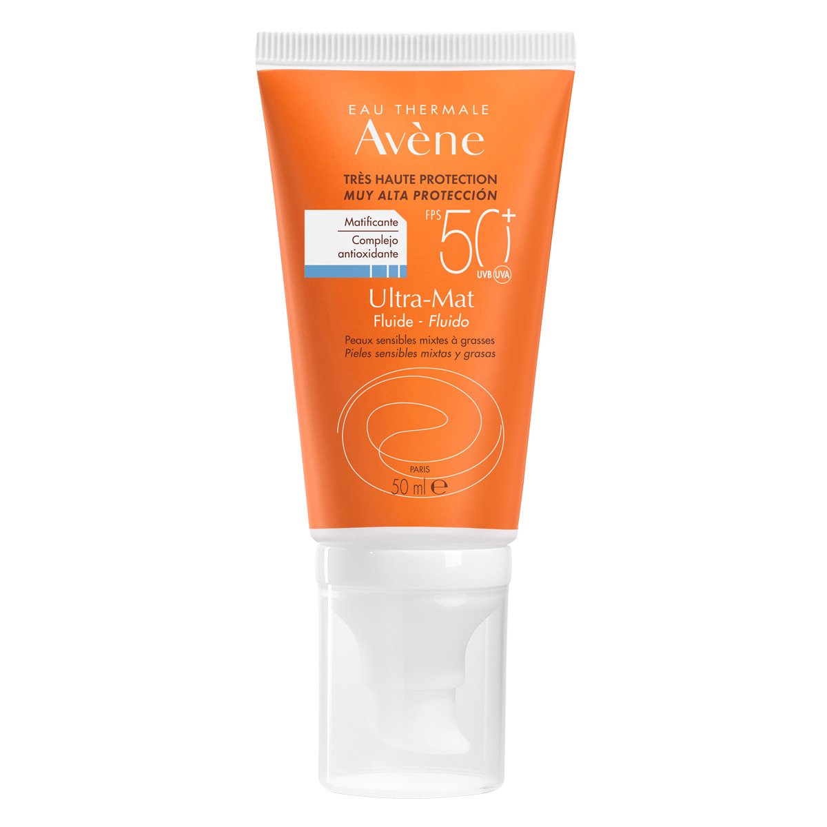 Avène Fluido Solar Ultra Mat Sin Color 50Ml