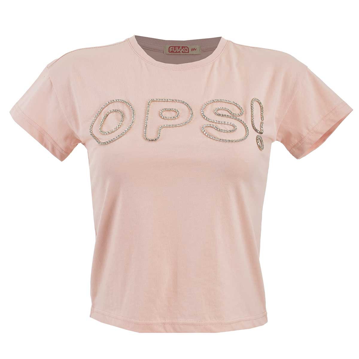 Playera para Dama con Aplicación al Frente Fukka