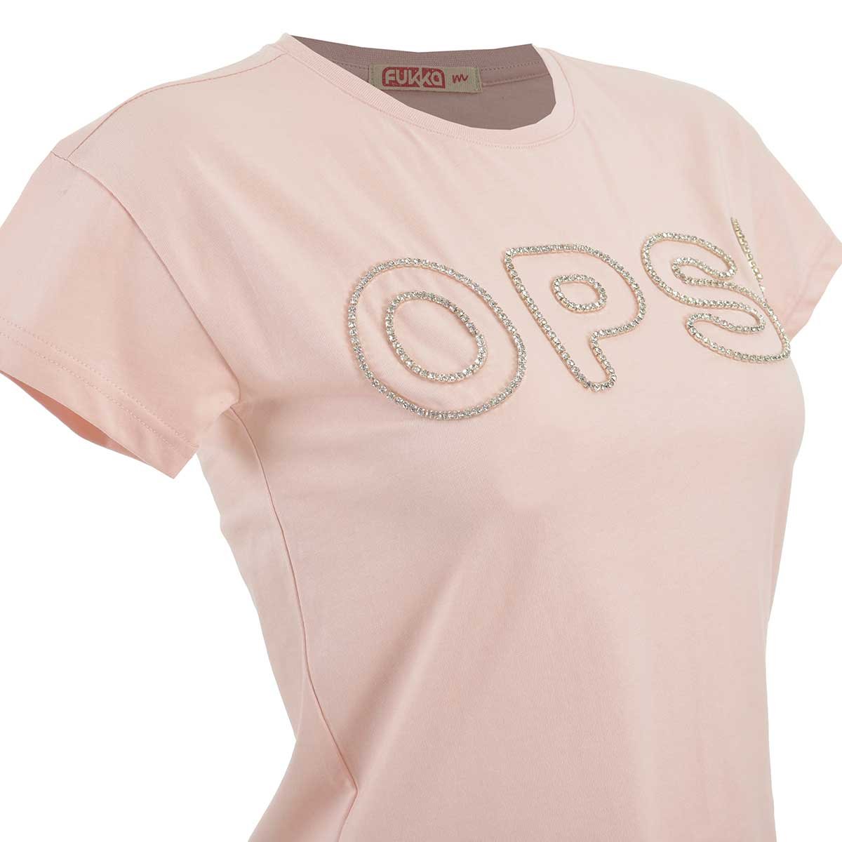 Playera para Dama con Aplicación al Frente Fukka