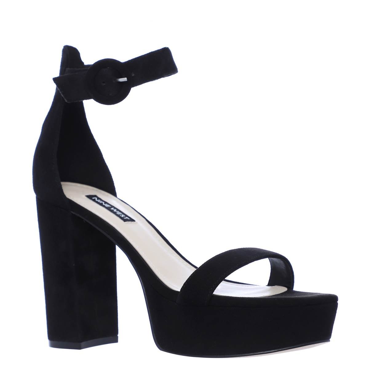 Sandalia Color Negro con Pulsera en Tobillo Nine West