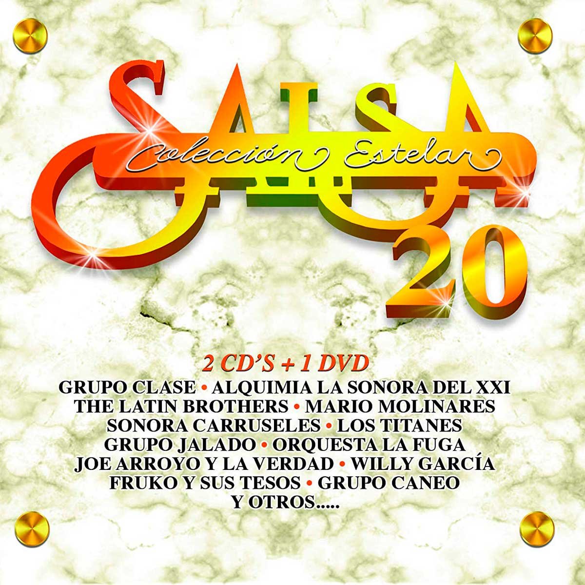2 Cd's + Dvd Salsa Colección Estelar 20