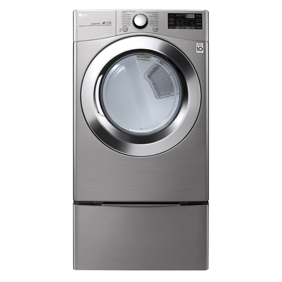 Secadora LG 22 Kg Df22Vv2S.asselat Silver