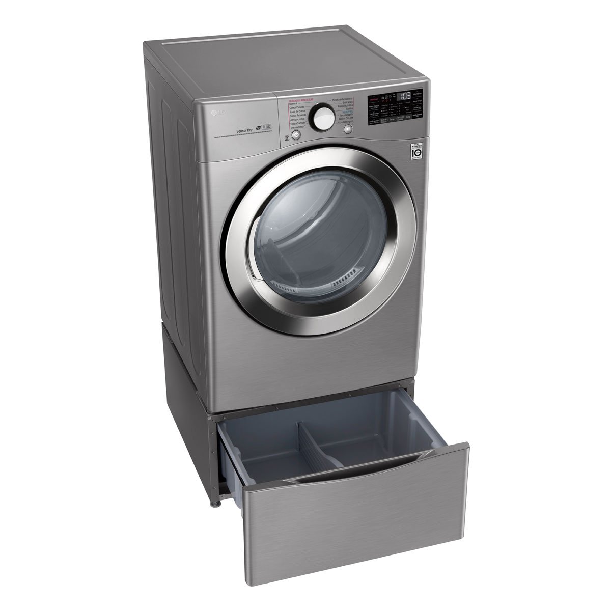 Secadora LG 22 Kg Df22Vv2S.asselat Silver