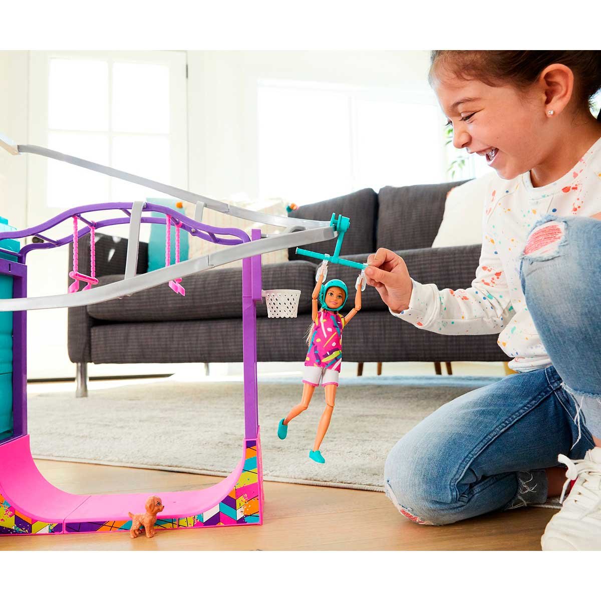 Muñeca Barbie Stacie Deportes Extremos Sisters & Pets