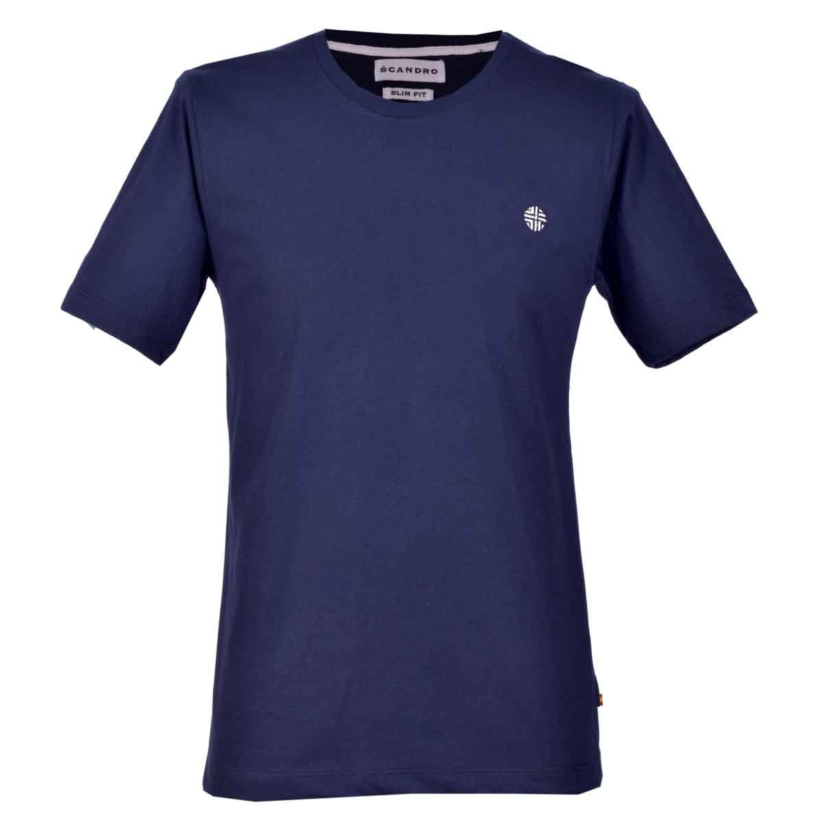 Playera Azul Obscuro Cuello Redondo Scandro