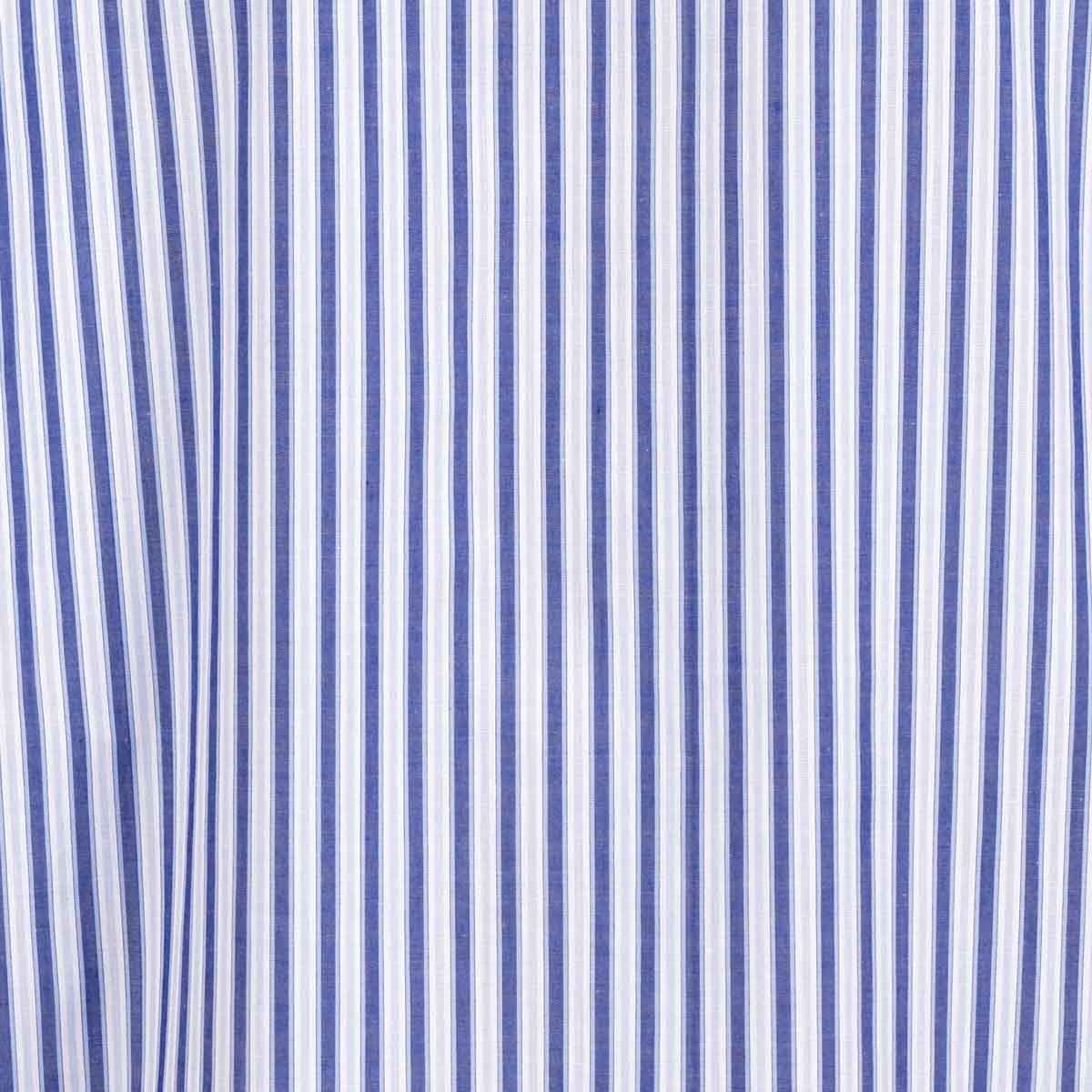 Camisa Blanca con Rayas Azules Manga Larga Scandro para Caballero