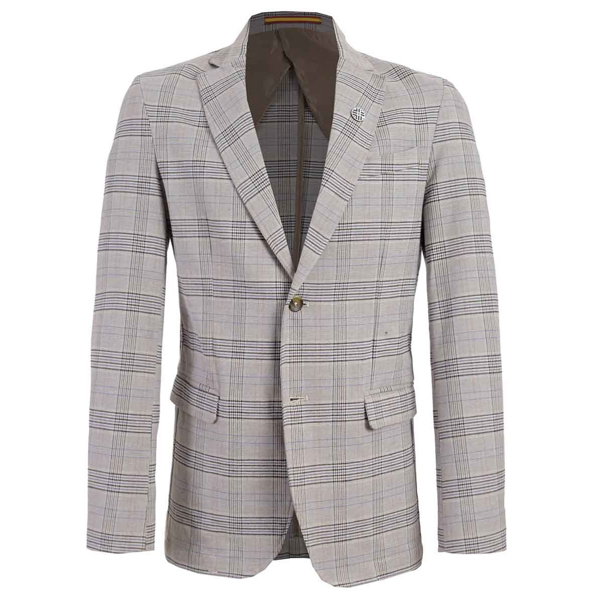 Saco Casual Café de Cuadros Scandro para Caballero