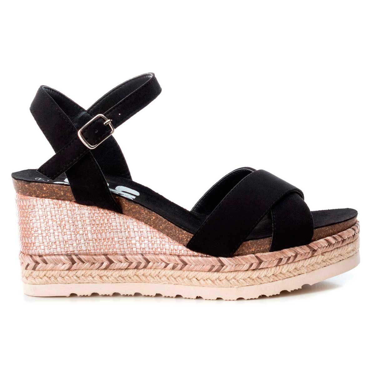Sandalia Negro con Doble Ajuste Y Pulsera Xti