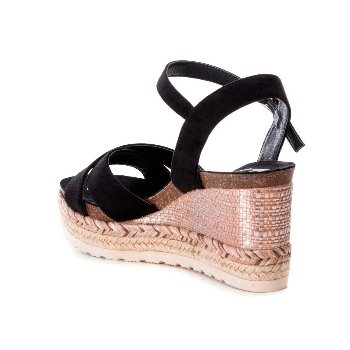 Sandalia Negro con Doble Ajuste Y Pulsera Xti