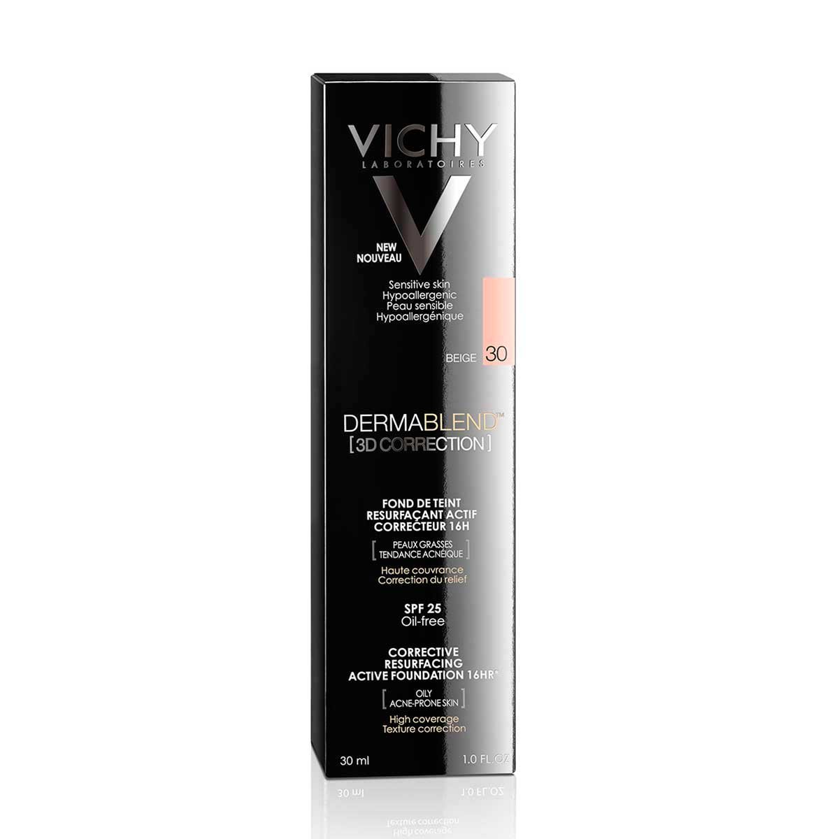 Vichy Dermablend 3D Base de Maquillaje en Mousse Tono 30 30Ml