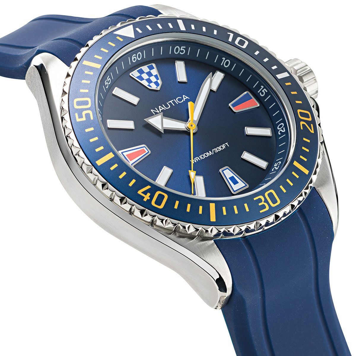 Reloj Azul de Silicón para Caballero Nautica