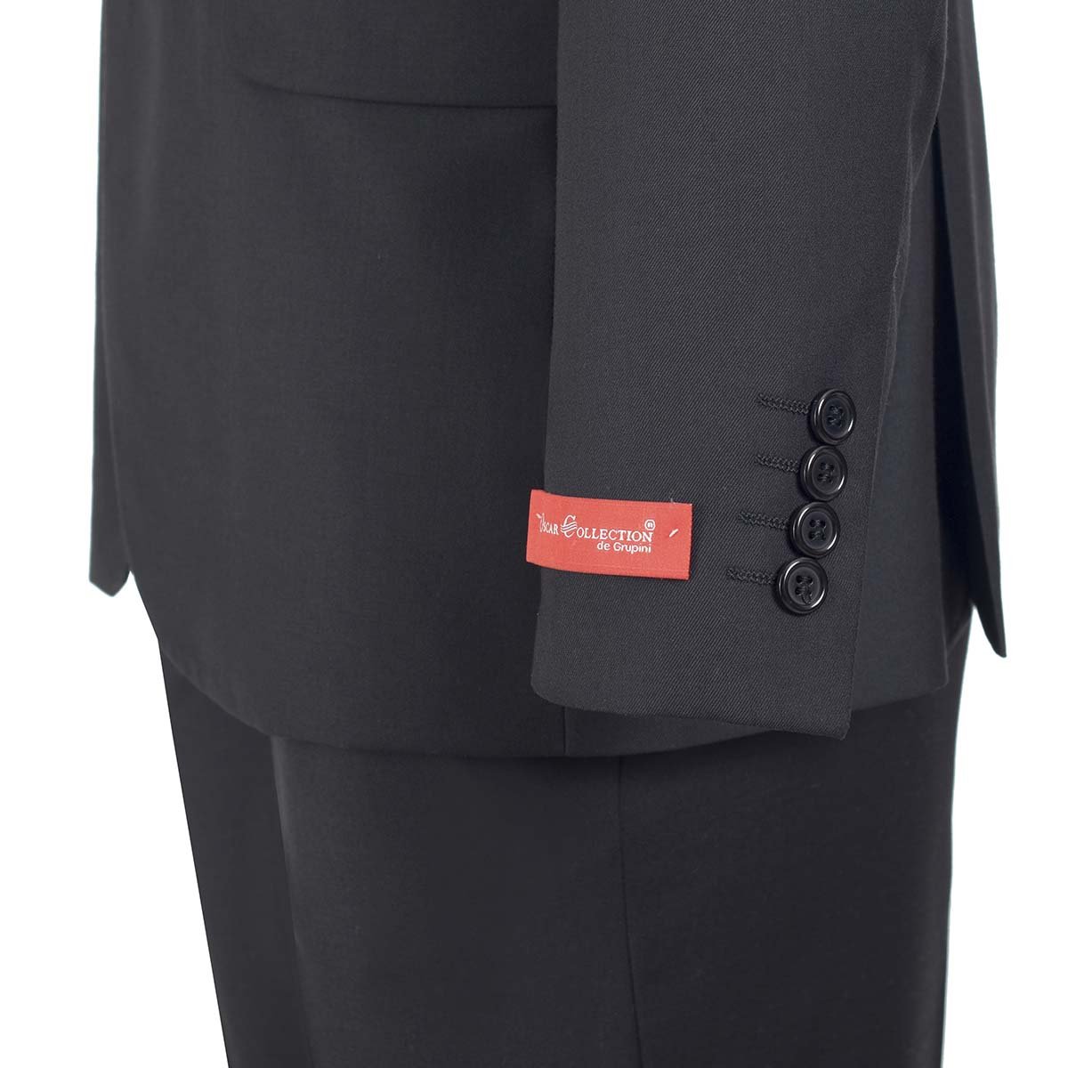 Traje Negro Slim Oscar Collection de Grupini para Caballero