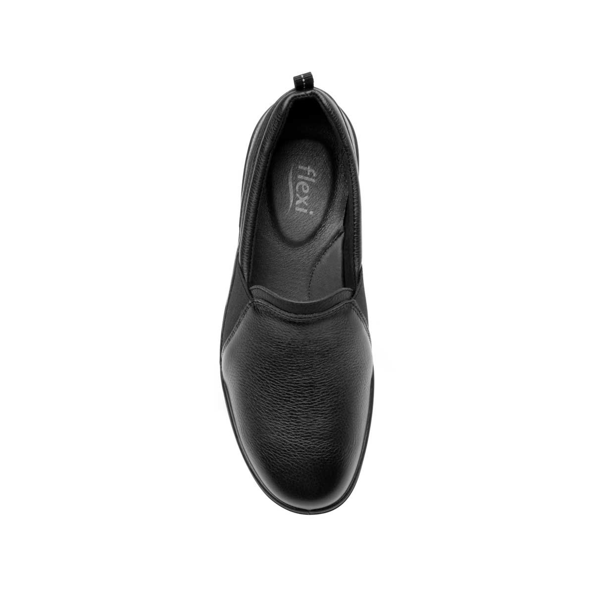 Slip On Liso Color Negro para Mujer Flexi