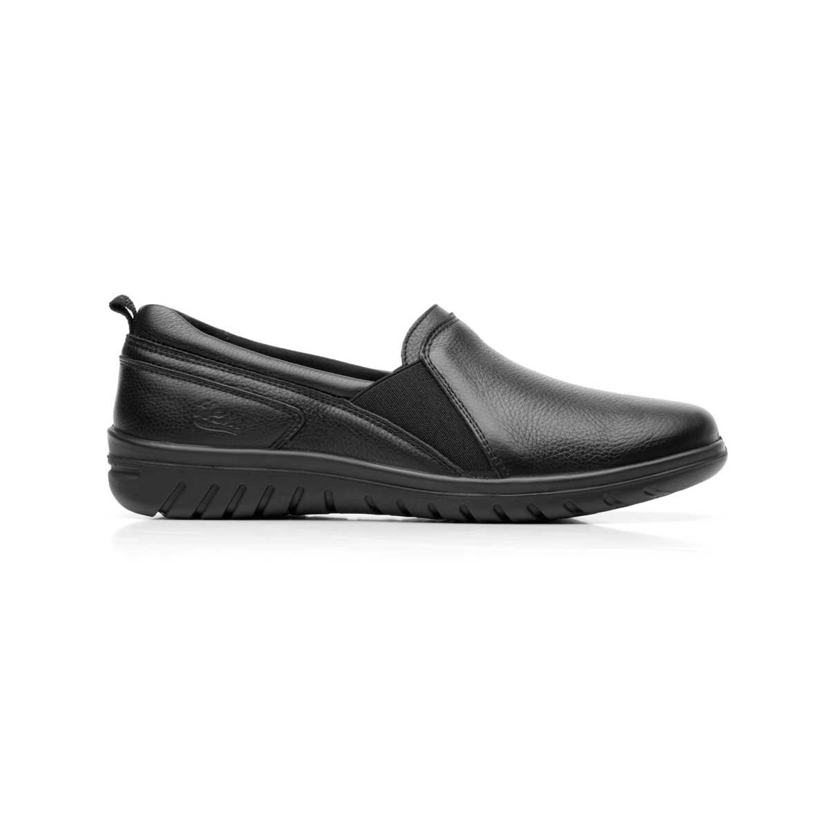Slip On Liso Color Negro para Mujer Flexi