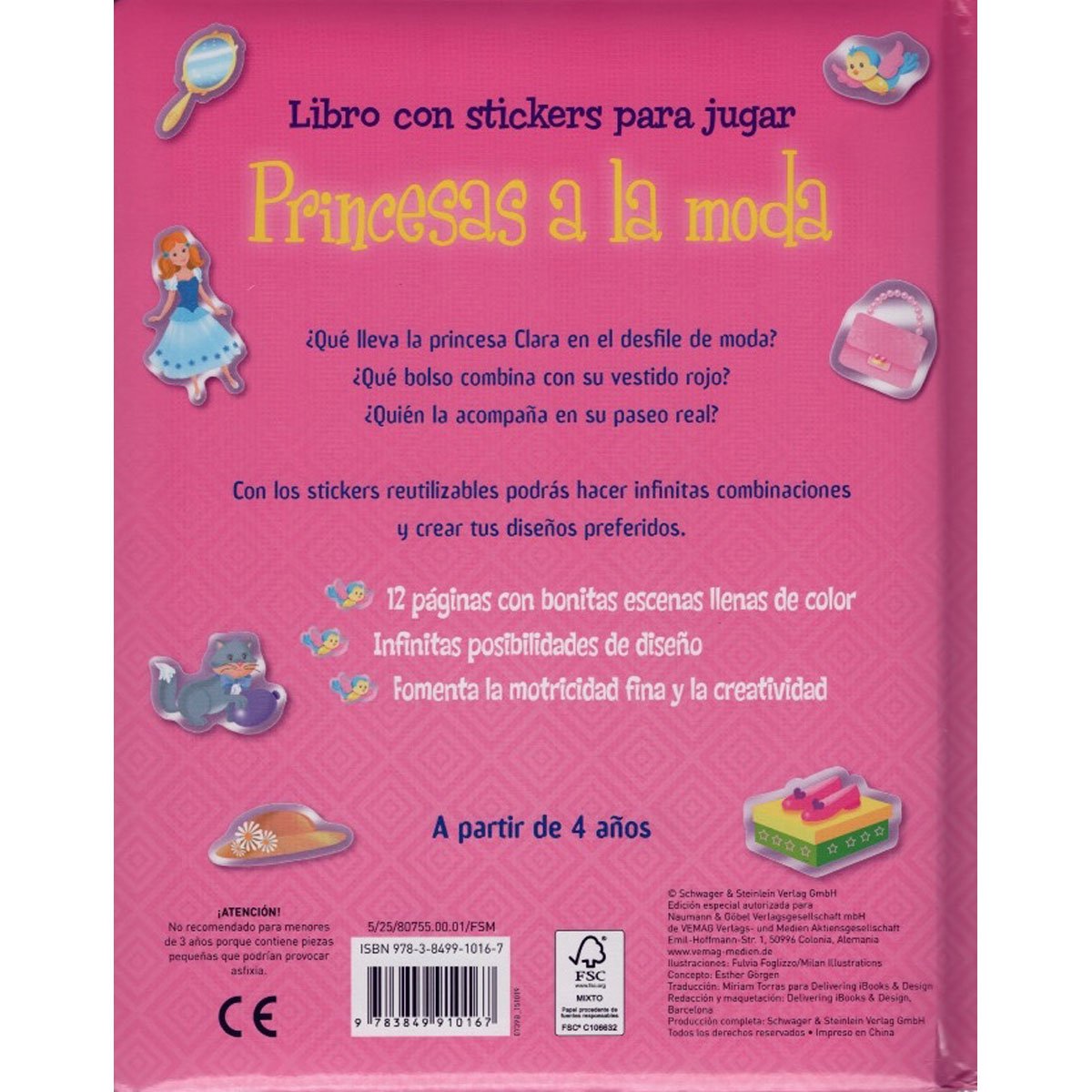Princesas a la Moda (Libro con Stickers)                                         de Vecchi