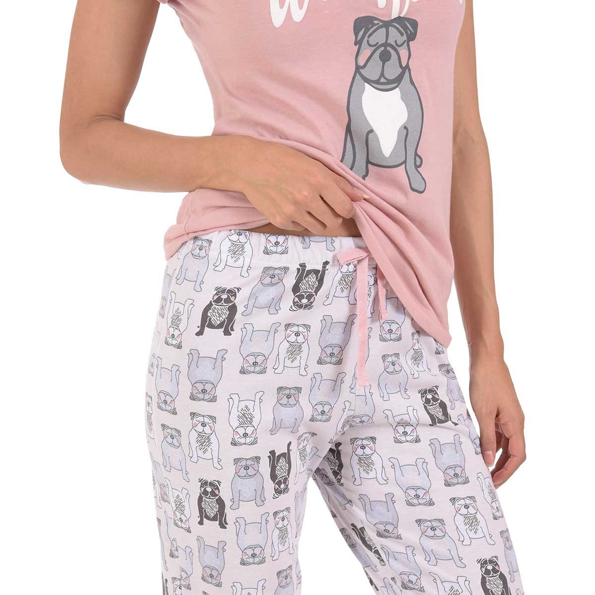 Pijama para Dama Chiffon Estampado de Perritos Incanto Incanto
