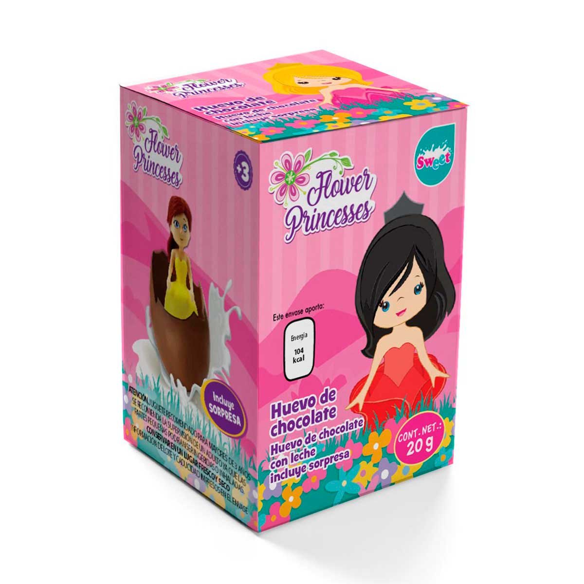 Huevo de Chocolate Flower Princess 20 Gr