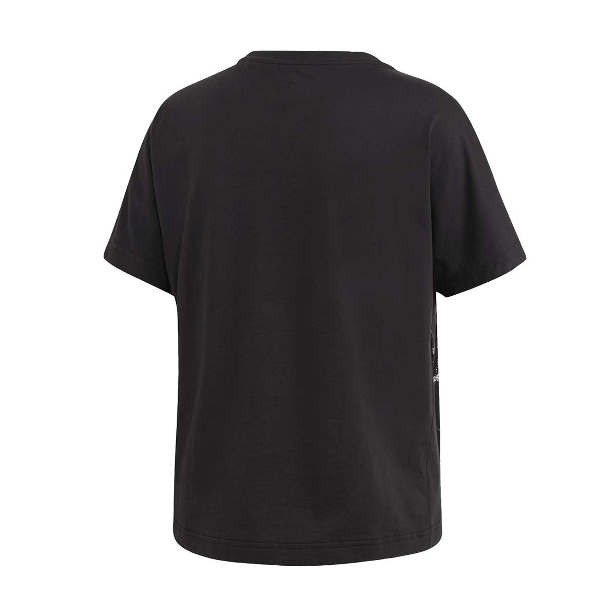 Playera Negra con Logos Training Adidas - Dama