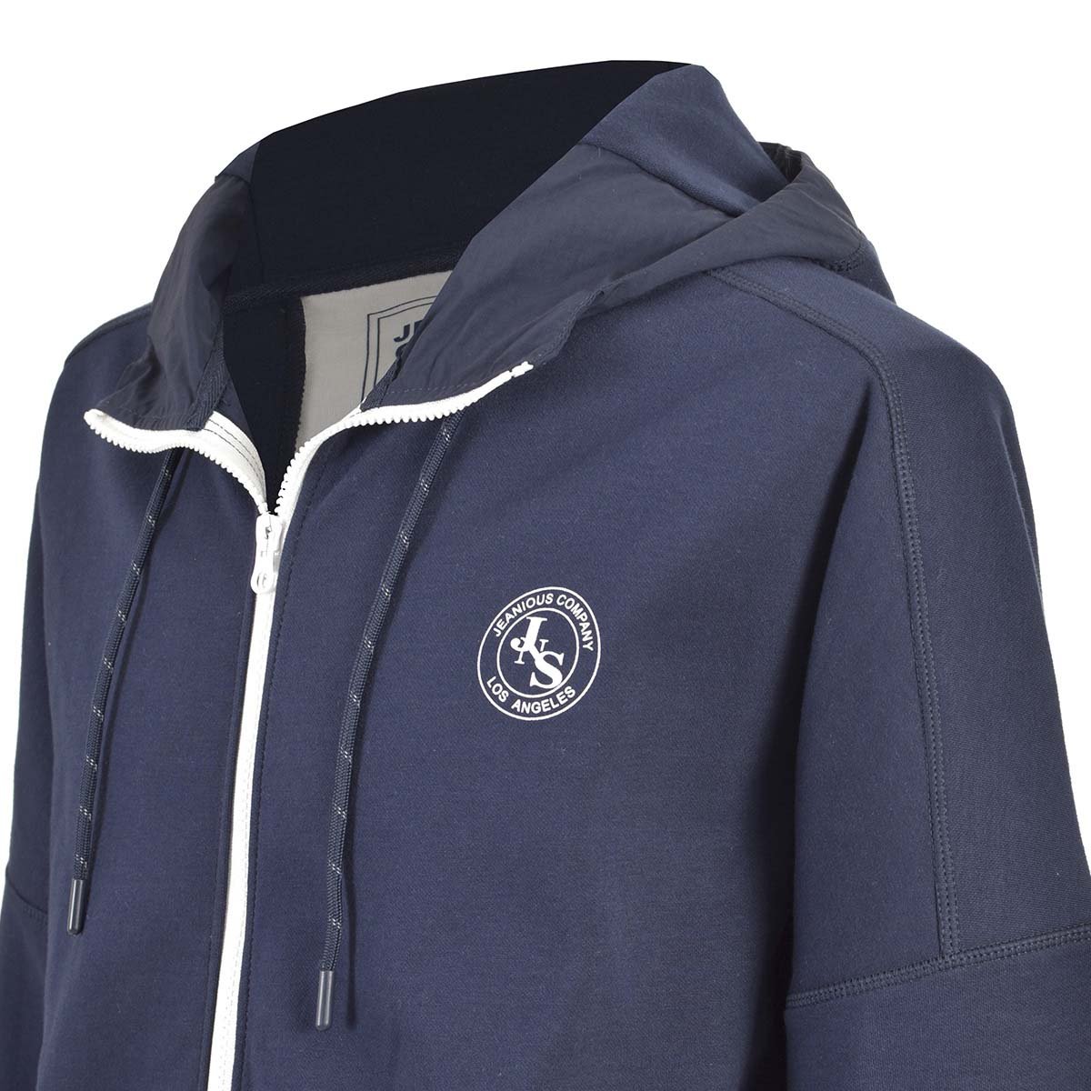 Sudadera con Estampado en Espalda Y Gorro Jeanious para Caballero