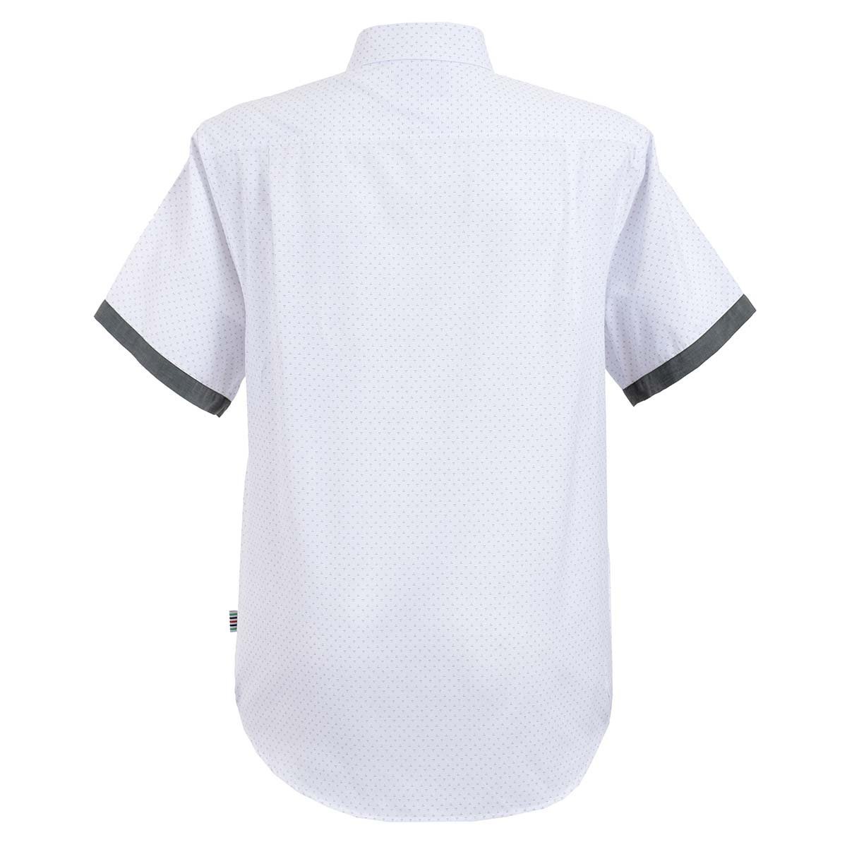 Camisa Blanca Manga Corta de Puntos Altamar para Caballero